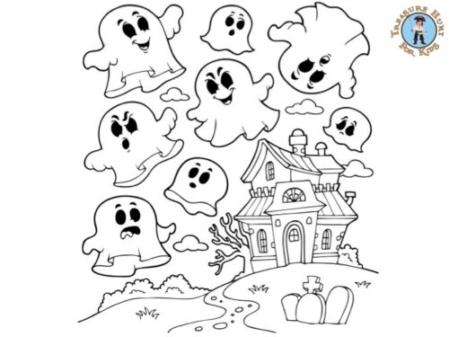 Halloween Ghost coloring page