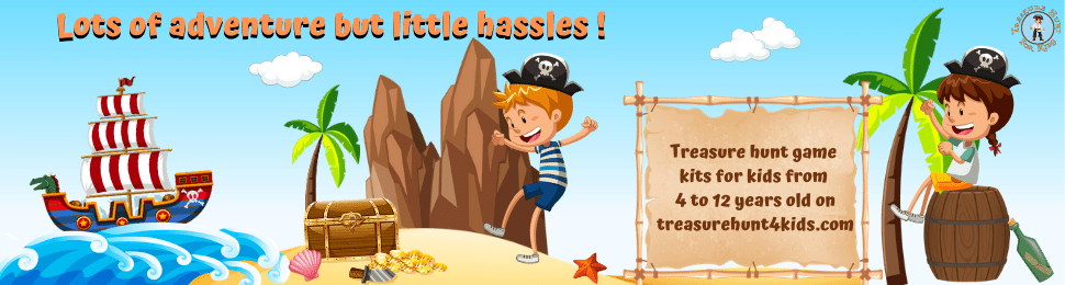 Printable treasure hunts for 4 and 5-year-olds turn everyday playtime into an adventure! 