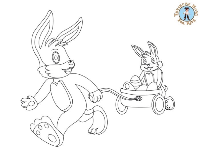 easter bunny coloring pages