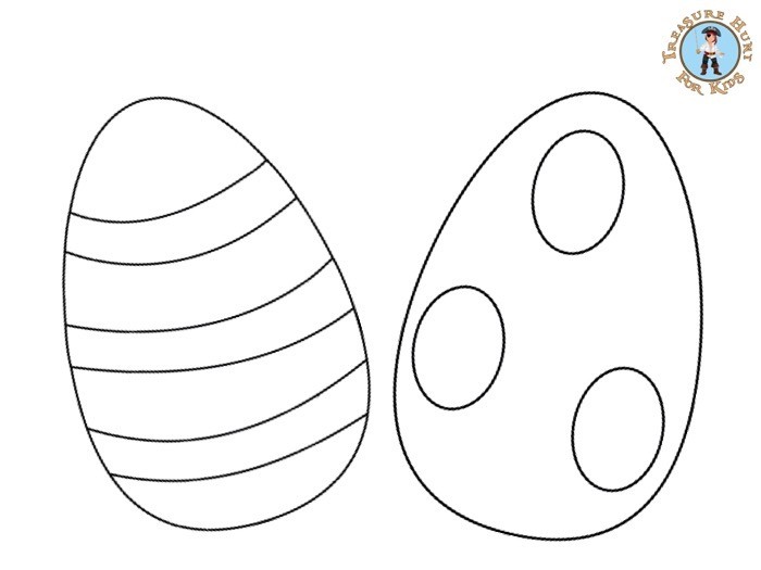 easy easter egg coloring pages