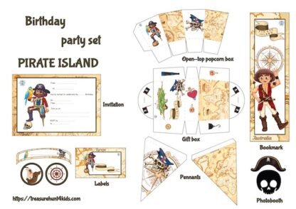Pirate birthday party printables