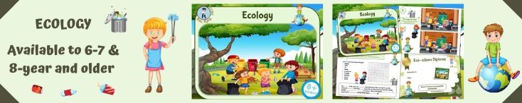 Environmental education game for kids to print