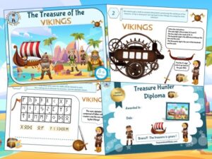 Viking birthday party treasure hunt game for kids