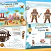 Viking treasure hunt party game to print for kids aged 6-7 years