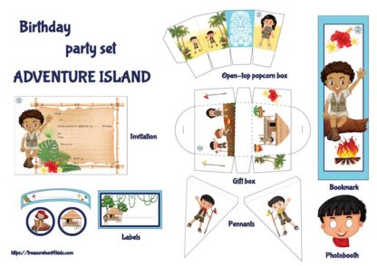 Adventure Island birthday party printables