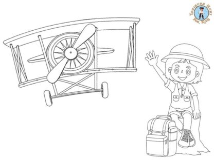 Adventurer coloring page for kids to print for free