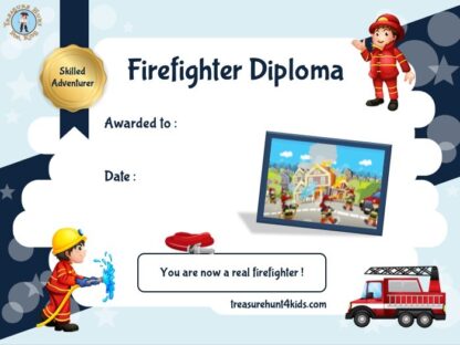 printable firefighter diploma