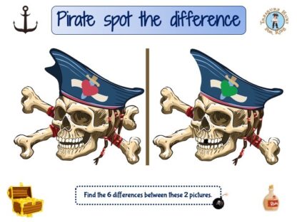 Pirate spot the difference game