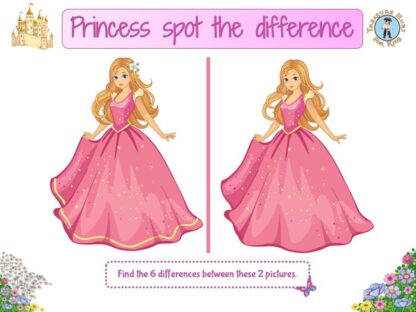 Princess spot the difference game