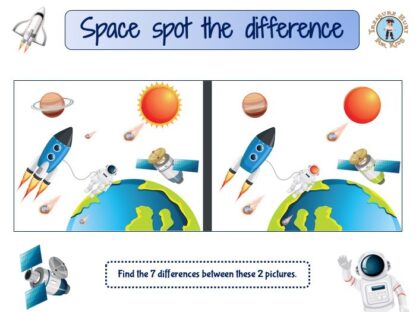 Space spot the difference game