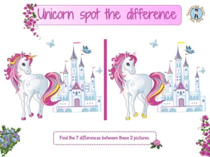 Unicorn spot the difference game