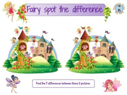 Fairy spot the difference game