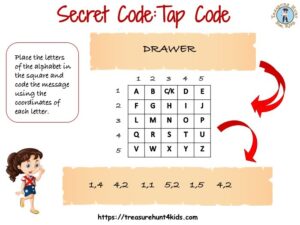 secret code for kids: tap code