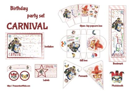 Carnival party printables for kids