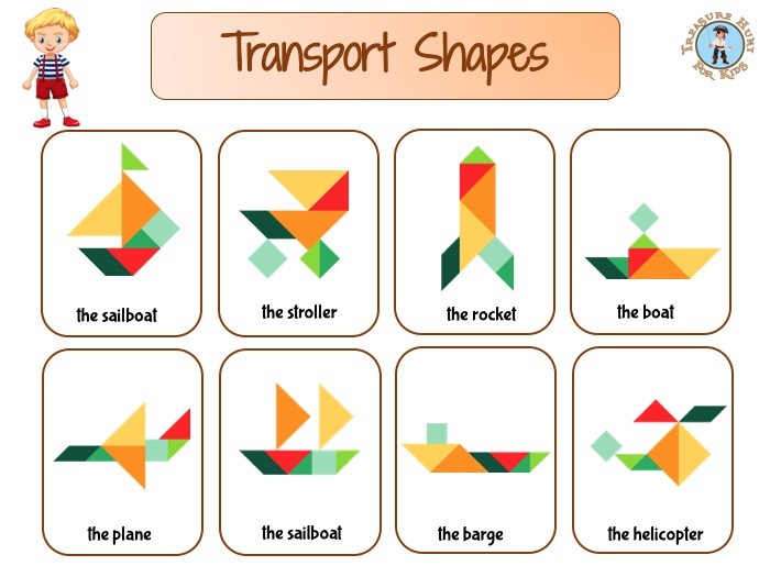 Shapes tangram Use the