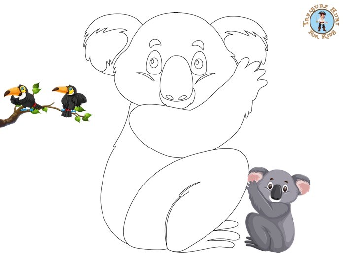 Koala coloring page