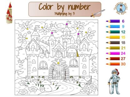 Multiplication color by number