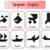 Tangram black shapes