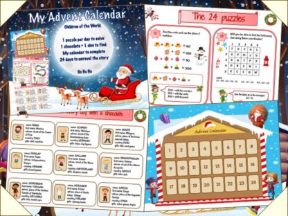Around the world Christmas Advent Calendar for kids