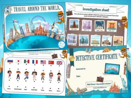 Around the World Detective Mystery game