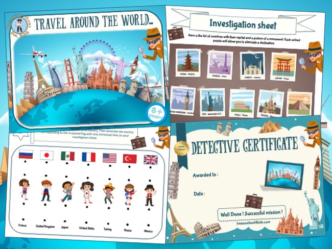 Become a real detective and lead this investigation around the world