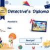 Printable detective award