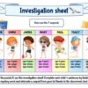 Beach investigation party game for kids