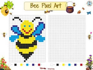 Bee Pixel Art - Treasure hunt 4 Kids - Free game