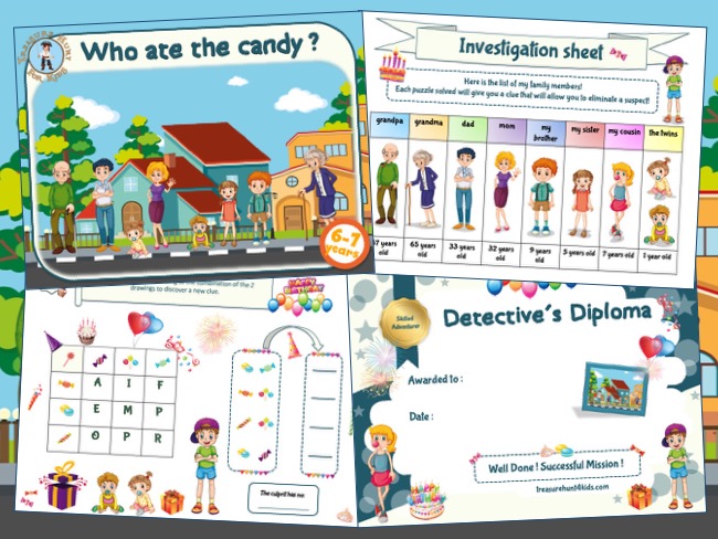 Candy Investigation party game