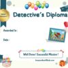 Candy party game diploma