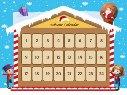 Fun Advent Calendar to print with mystery to solve