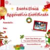 Santa Claus apprentice diploma to print for kids