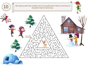 Christmas mystery game puzzle