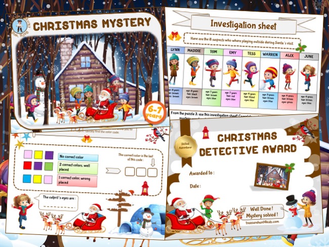 Christmas Mystery game for kids - Treasure hunt 4 Kids