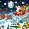 Christmas printable party game to celebrate Xmas with a treasure hunt