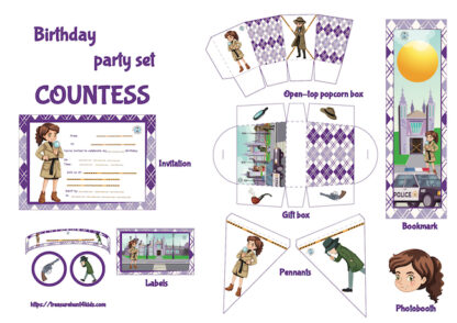 Countess birthday party printables