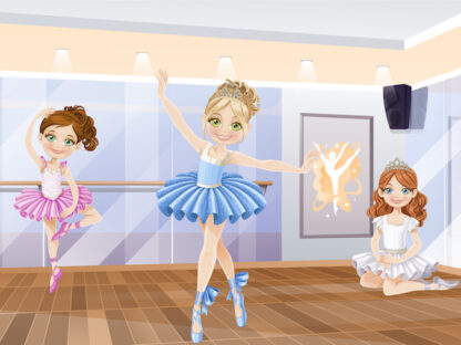 Dance birthday party game to print for kids aged 4-5 years.