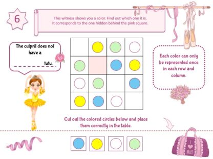 Dance birthday party game puzzle