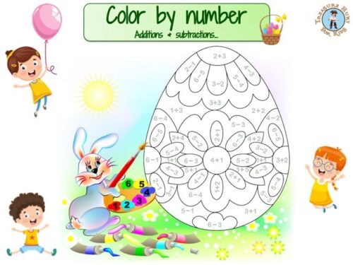 Easter color by number