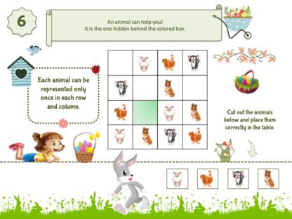Printable Easter egg hunt for kids aged 4-5 years