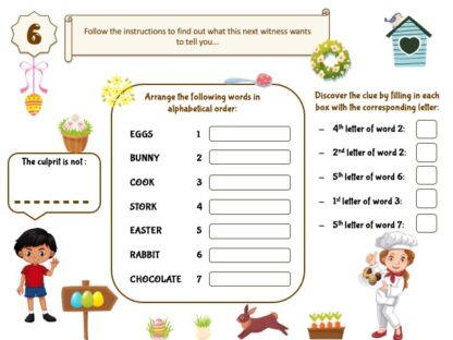Easter investigation puzzle