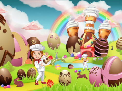 Easter printable game for kindergarten children