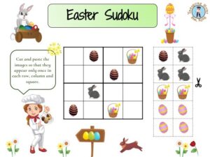 Easter sudoku puzzle game