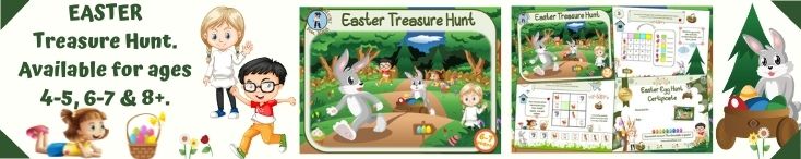 Easter Treasure Hunt for ages 8 and up, featuring advanced puzzles and thrilling adventures.