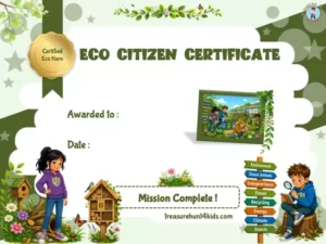 Printable game for kids to learn about ecology with fun