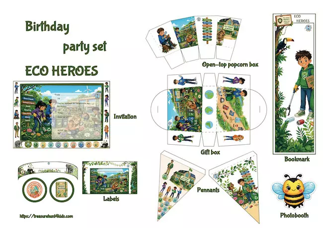 Environmental Birthday Party Printables
