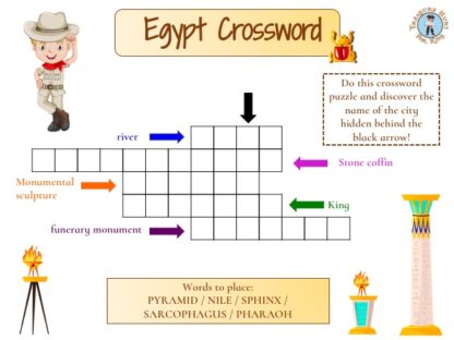 Egypt crossword puzzle to print