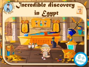 Egypt-themed treasure hunt game for kids