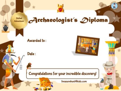 Printable archaeologist diploma