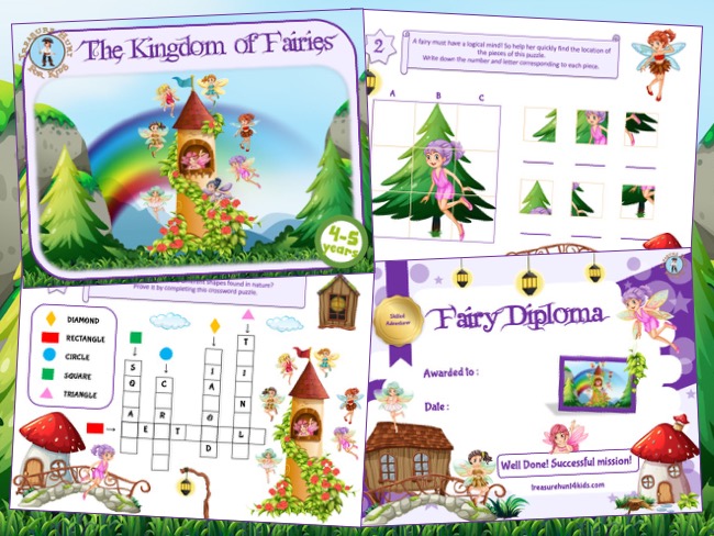 Kids fairy adventure game party game